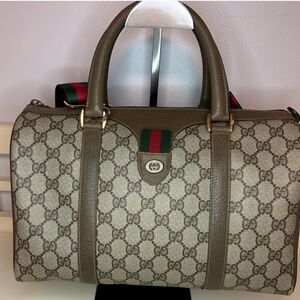 EUC Vintage Gucci Boston Bag w/COA